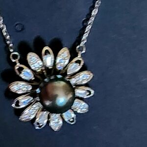 Tahitian Pearl Necklace in Silver S925
